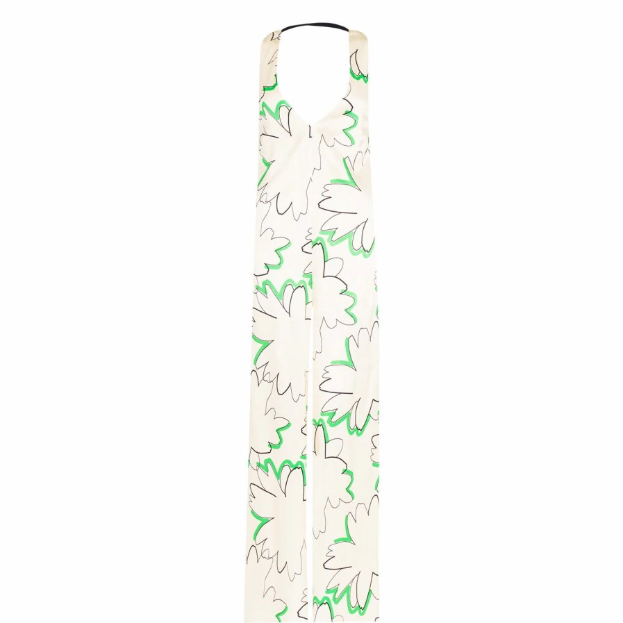 Women Ted Baker | Ted Baker Remmeiy Jumpsuit For Wedding Guest Dresses Colour Ivory