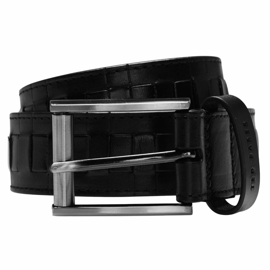 Accessories Ted Baker | Ted Baker Ted Baker Pamarl Belt Mens For Men'S Belts Colour Black