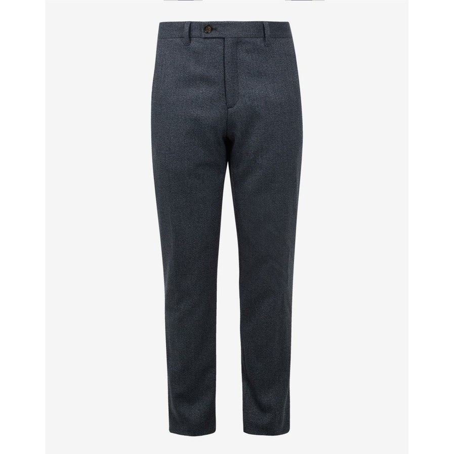 Men Ted Baker | Ted Baker Bafter Twill Trousers For Complete Suits Colour Blue