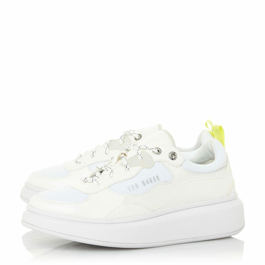 Shoes & Boots Ted Baker | Ted Baker Ted Arellia Ld13 For Women'S Trainers Colour White487