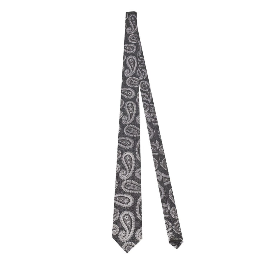 Accessories Ted Baker | Ted Baker Ted Baker Queenie Silk Tie Mens For Ties Colour Silver