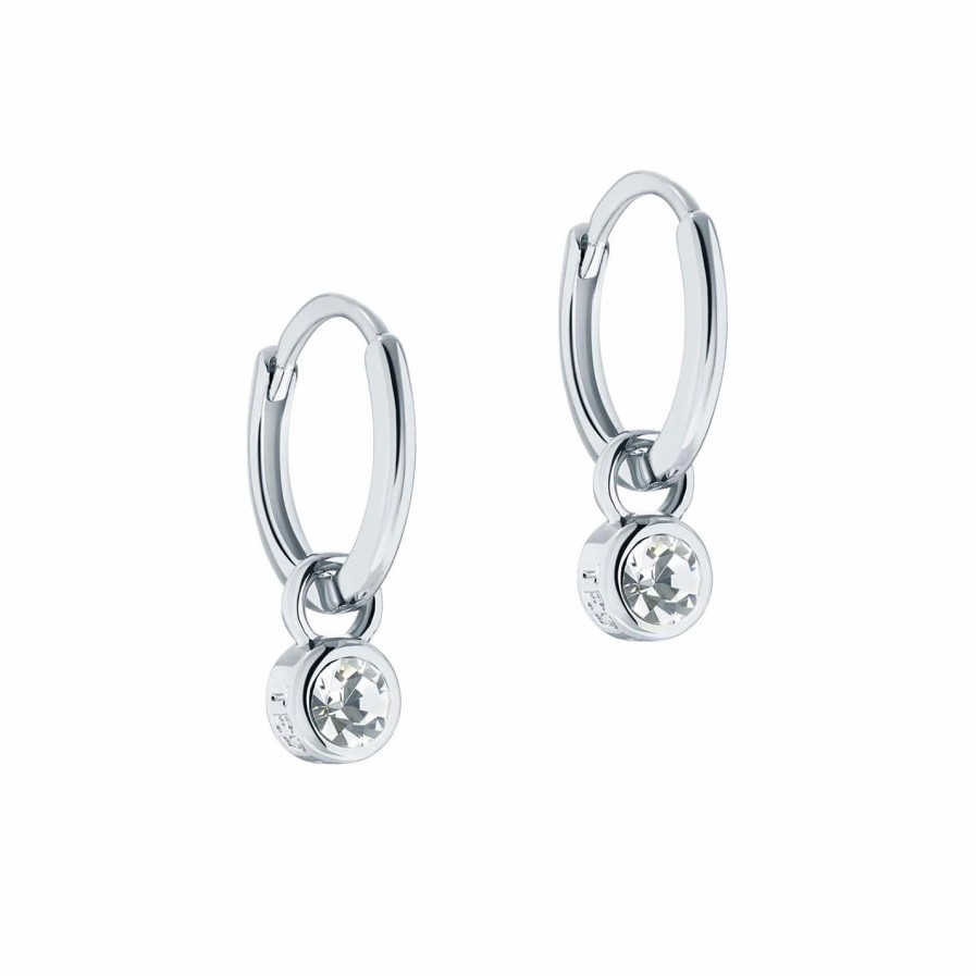 Accessories Ted Baker | Ted Baker Sinalaa Crystal Huggie Earring For Earrings Colour Silver/Crystal