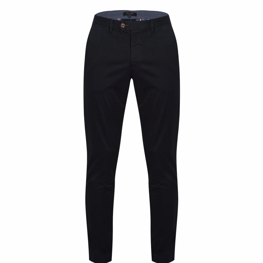 Men Ted Baker | Ted Baker Chino Trousers For Trousers & Chinos Colour Black