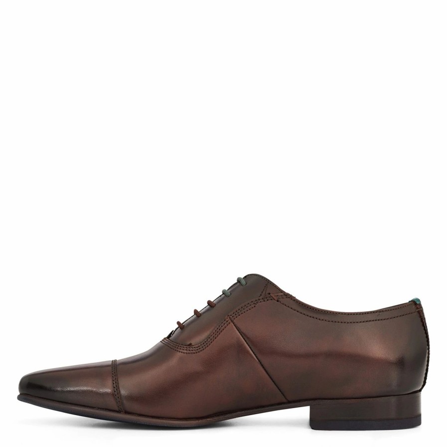 Shoes & Boots Ted Baker | Ted Baker Ted Ltr Oxford Shoe Sn99 For Men'S Shoes Colour Brown