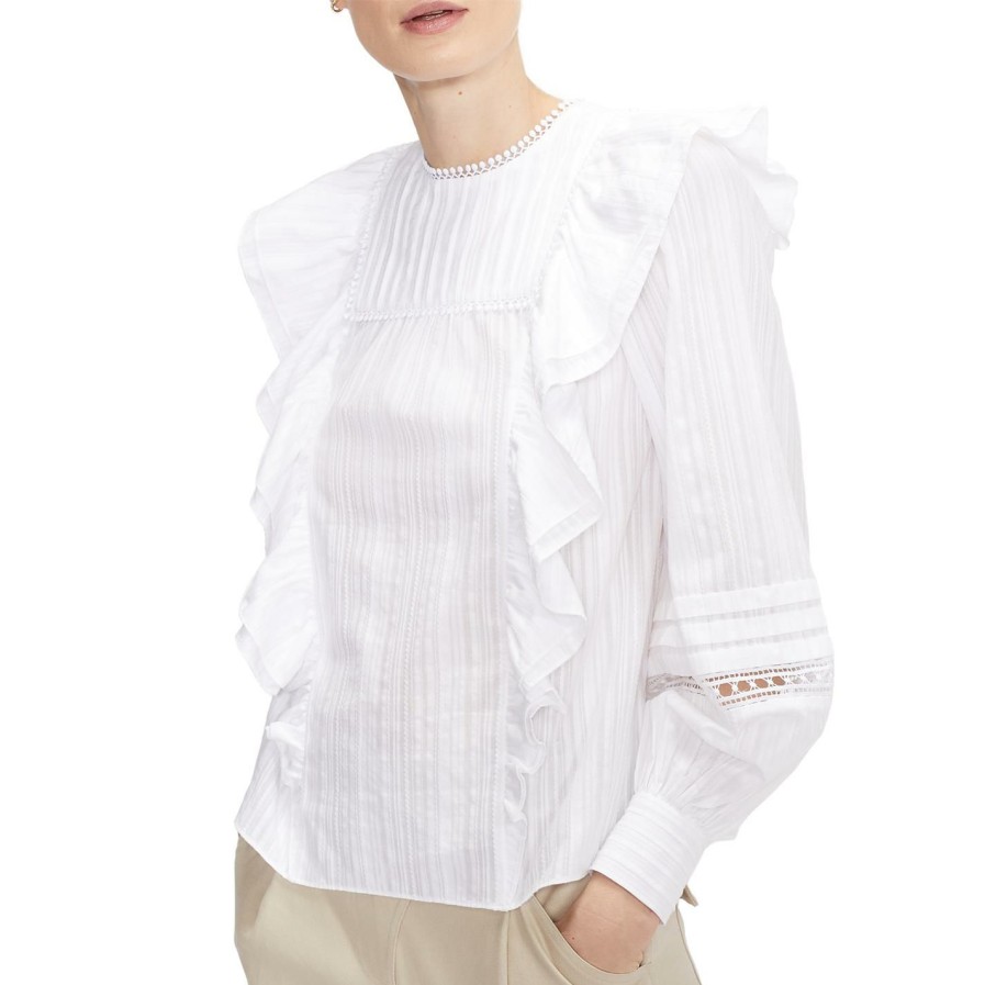 Women Ted Baker | Ted Baker Silais Blouse For Blouses & Shirts Colour Ivory