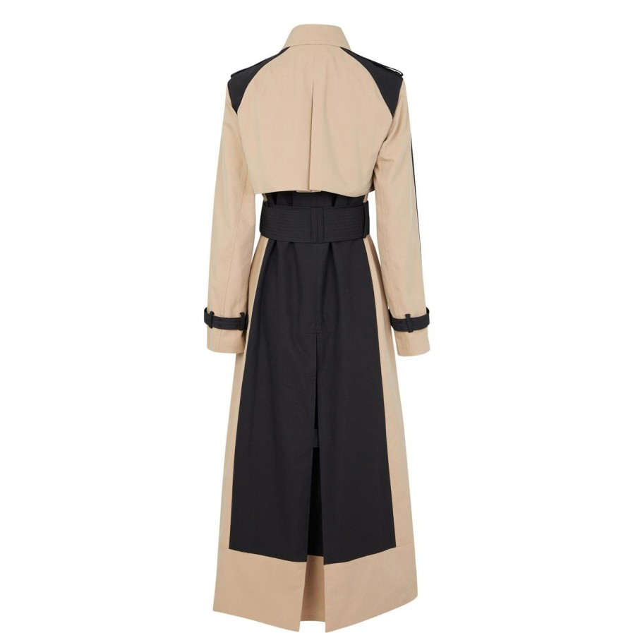 Women Ted Baker | Ted Baker Ted Evei Trench Ld24 For Coats & Jackets Colour Camel