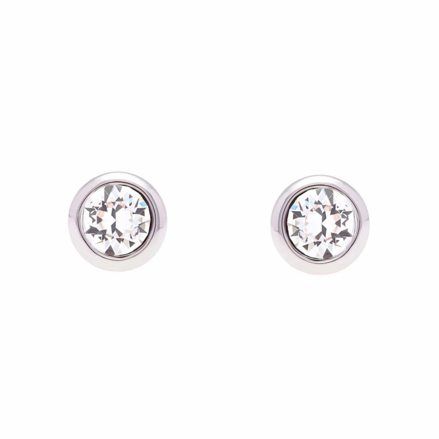 Accessories Ted Baker | Ted Baker Sinaa Crystal Stud Earrings For Earrings Colour Silver