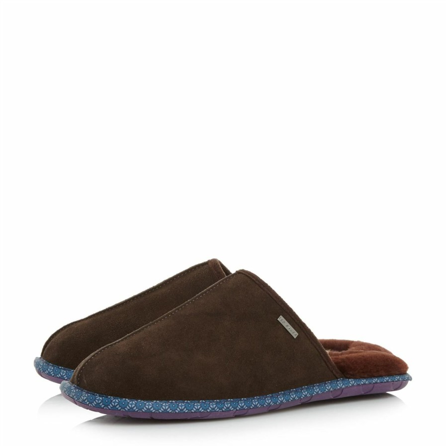 Shoes & Boots Ted Baker | Ted Baker Ted Youngi 2 Sn13 For Men'S Slippers Colour Brown330