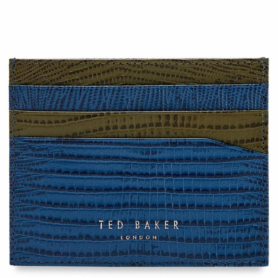 Accessories Ted Baker | Ted Baker Ted Baker Lizmag Card Holder Mens For Men'S Accessories Colour Blue