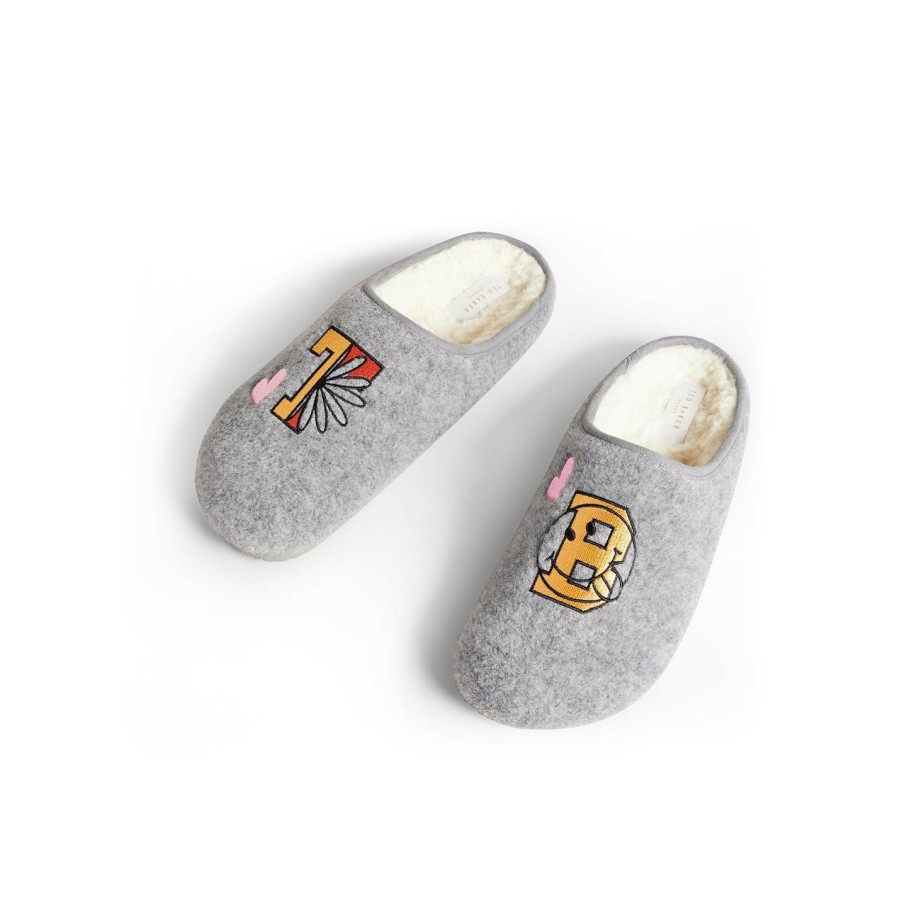 Shoes & Boots Ted Baker | Ted Baker Tebee Slippers For Women'S Slippers Colour Grey