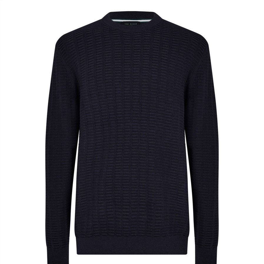 Women Ted Baker | Ted Baker Crannog Jumper For Knitwear Colour Navy