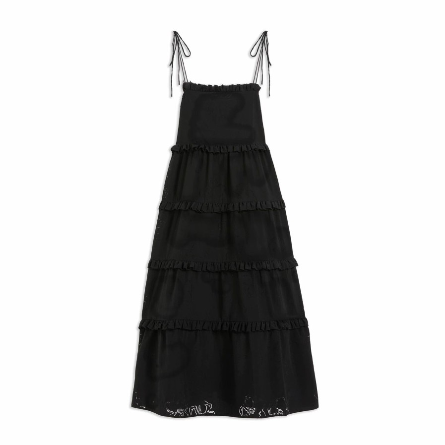 Women Ted Baker | Ted Baker Hansi Strappy Dress For Dresses Colour Black