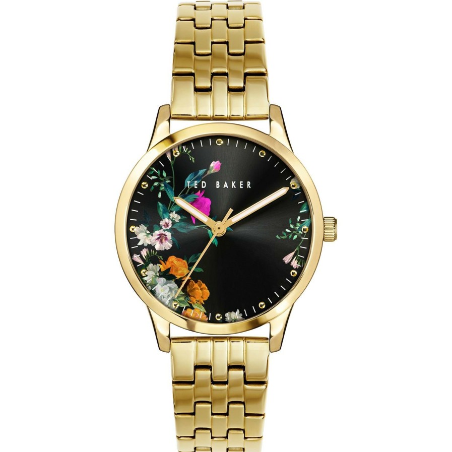 Accessories Ted Baker | Ted Baker Ted Baker Fitzrovia Bloom Watch Womens For Ladies' Watches Colour Gold/Black