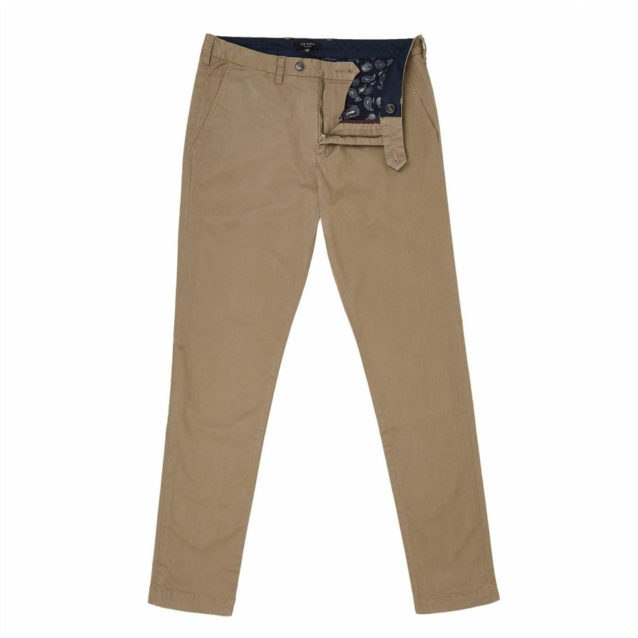 Men Ted Baker | Ted Baker Tincere Chino For Trousers & Chinos Colour Natural