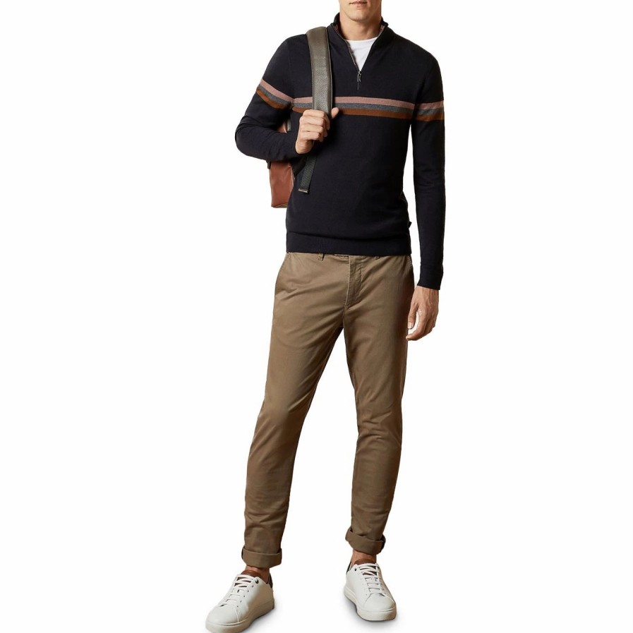 Men Ted Baker | Ted Baker Tincere Chino For Trousers & Chinos Colour Natural