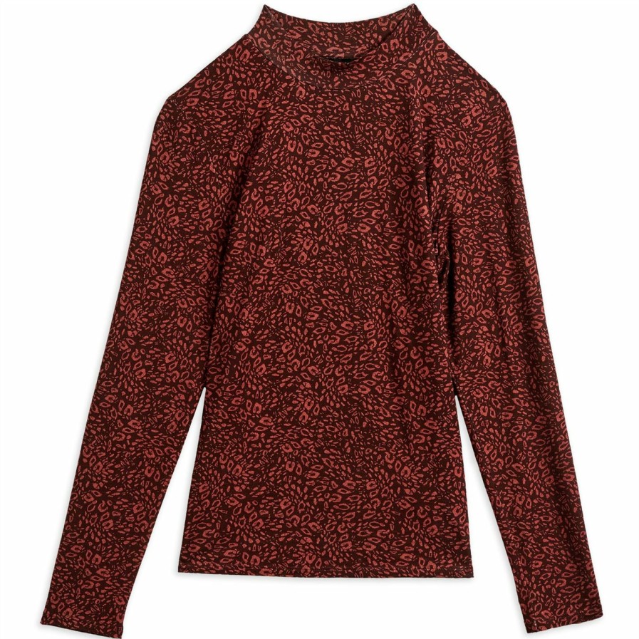 Women Ted Baker | Ted Baker Rhheaa Blouse For Blouses & Shirts Colour Oxblood