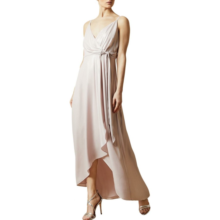 Women Ted Baker | Ted Baker Wrap Maxi Dress For Prom Dresses Colour Nude/Pink