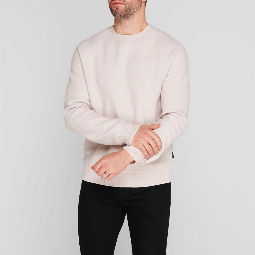 Women Ted Baker | Ted Baker Bodmin Crewneck Jumper For Knitwear Colour White