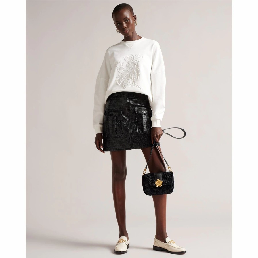 Women Ted Baker | Ted Baker Maggei Utility Skirt For Skirts Colour Black