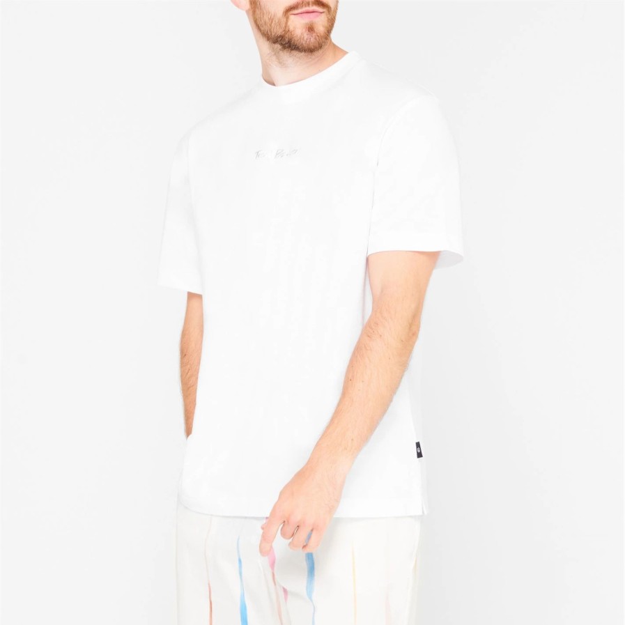 Men Ted Baker | Ted Baker Ldgate T Shirt For T-Shirts Colour White