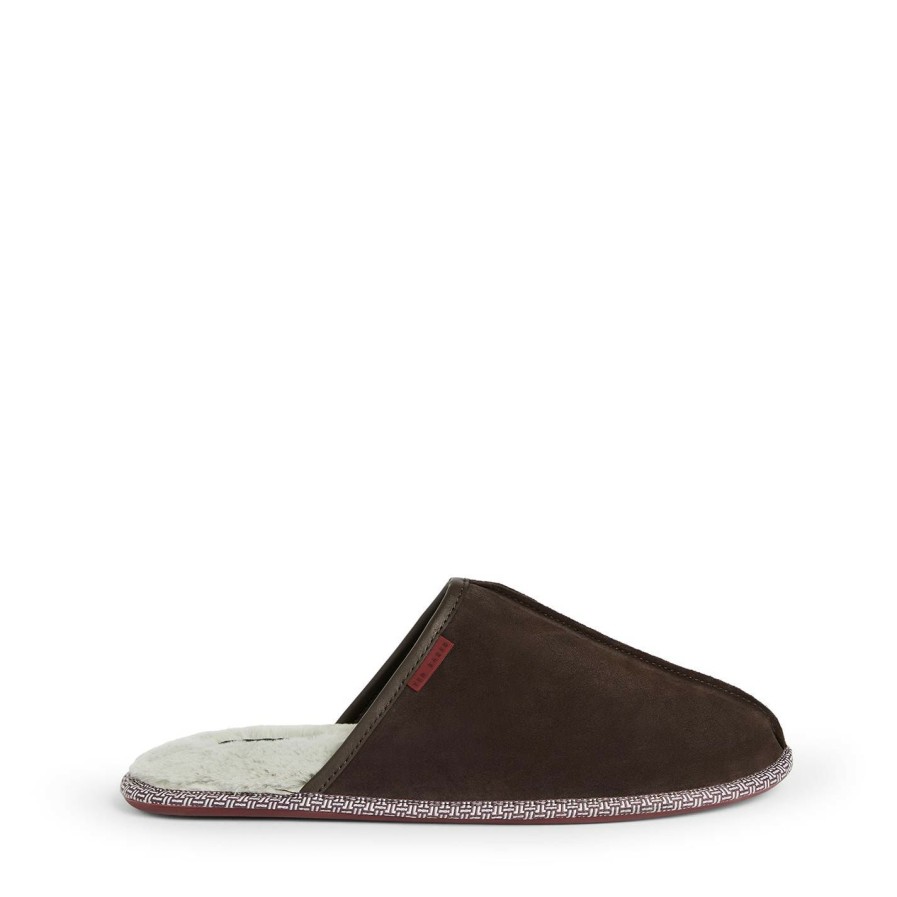 Shoes & Boots Ted Baker | Ted Baker Peterr Slippers For Men'S Slippers Colour Brown