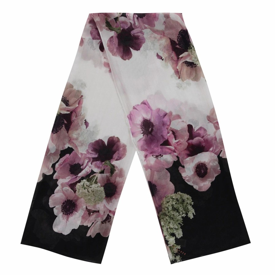 Accessories Ted Baker | Ted Baker Ted Baker Scarf Womens For Women'S Accessories Colour Ivory