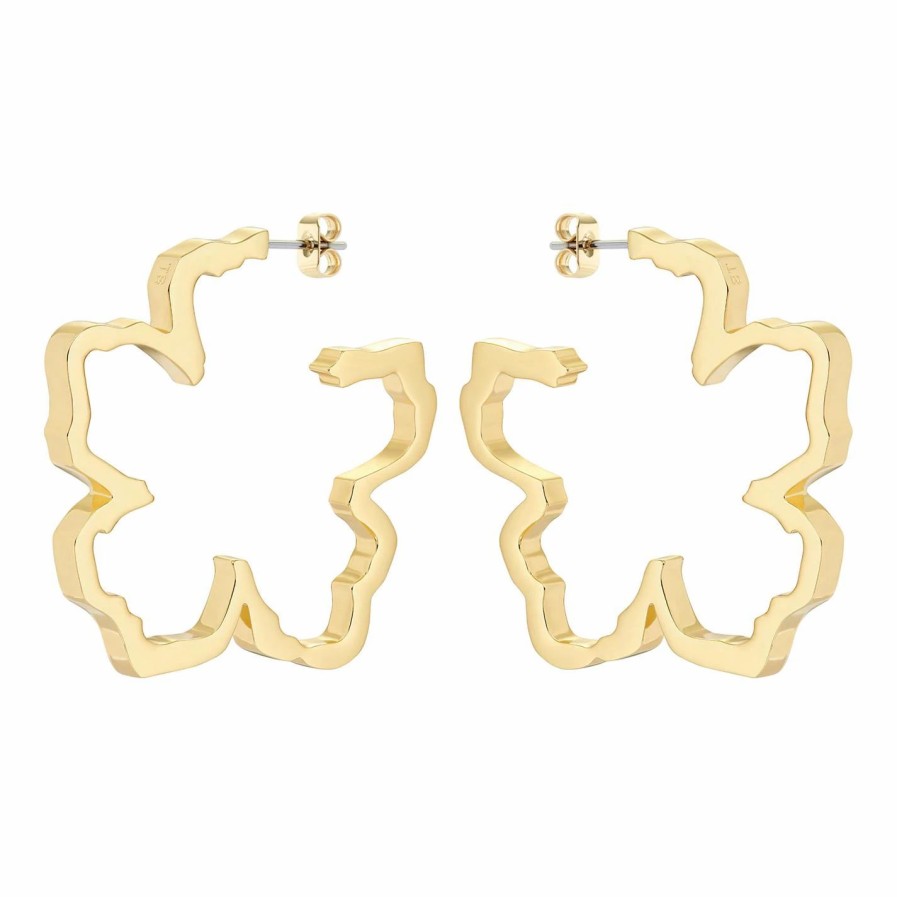 Accessories Ted Baker | Ted Baker Geanni Grandiflora Hoop Earring For Earrings Colour Gold