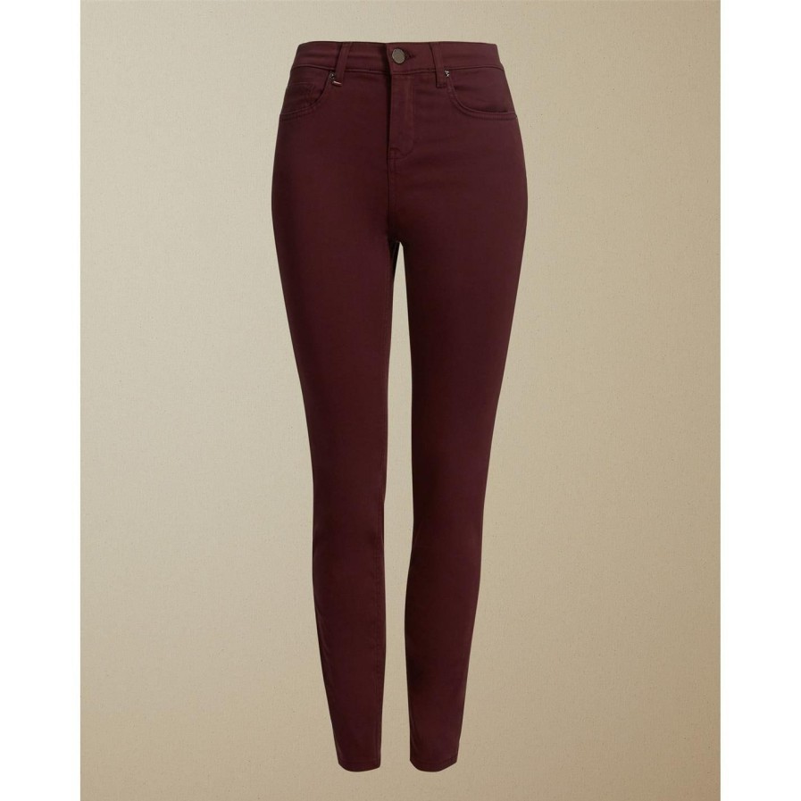 Women Ted Baker | Ted Baker Skinny Jeans For Jeans Colour Dark Brown