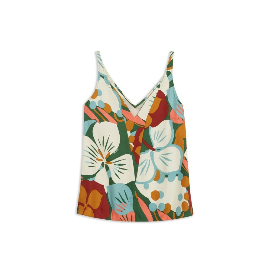 Women Ted Baker | Ted Baker Nethy Cami Top For Tops Colour Green