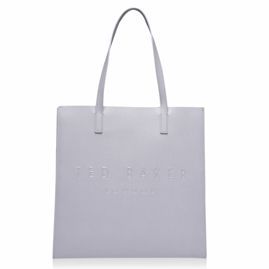 Bags & Luggage Ted Baker | Ted Baker Large Soocon Shopper Bag For Handbags Colour Lt-Grey