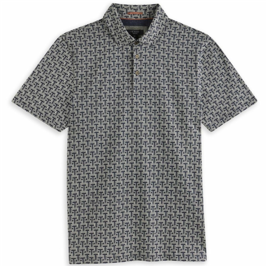 Men Ted Baker | Ted Baker Tdawg Polo Top For Polo Shirts Colour Navy