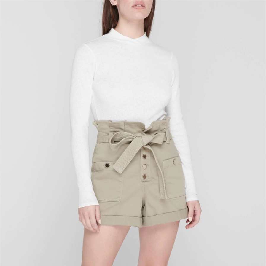 Women Ted Baker | Ted Baker Arly Cross Neck Jumper For Knitwear Colour White