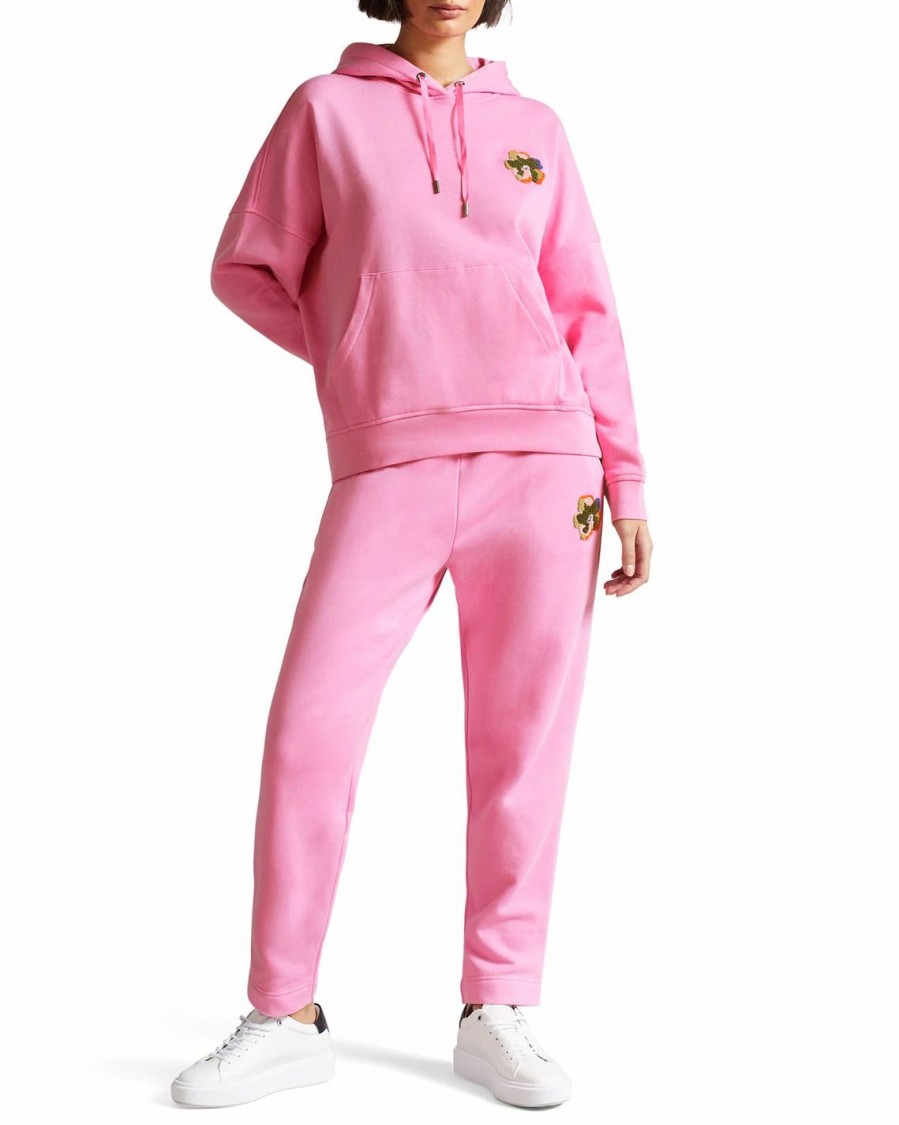 Women Ted Baker | Ted Baker Karrlaa Hoodie For Hoodies And Sweatshirts Colour Pink