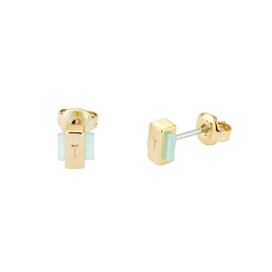 Accessories Ted Baker | Ted Baker Georg Gem Bar Stud Earring For Earrings Colour Gold/Amazonite