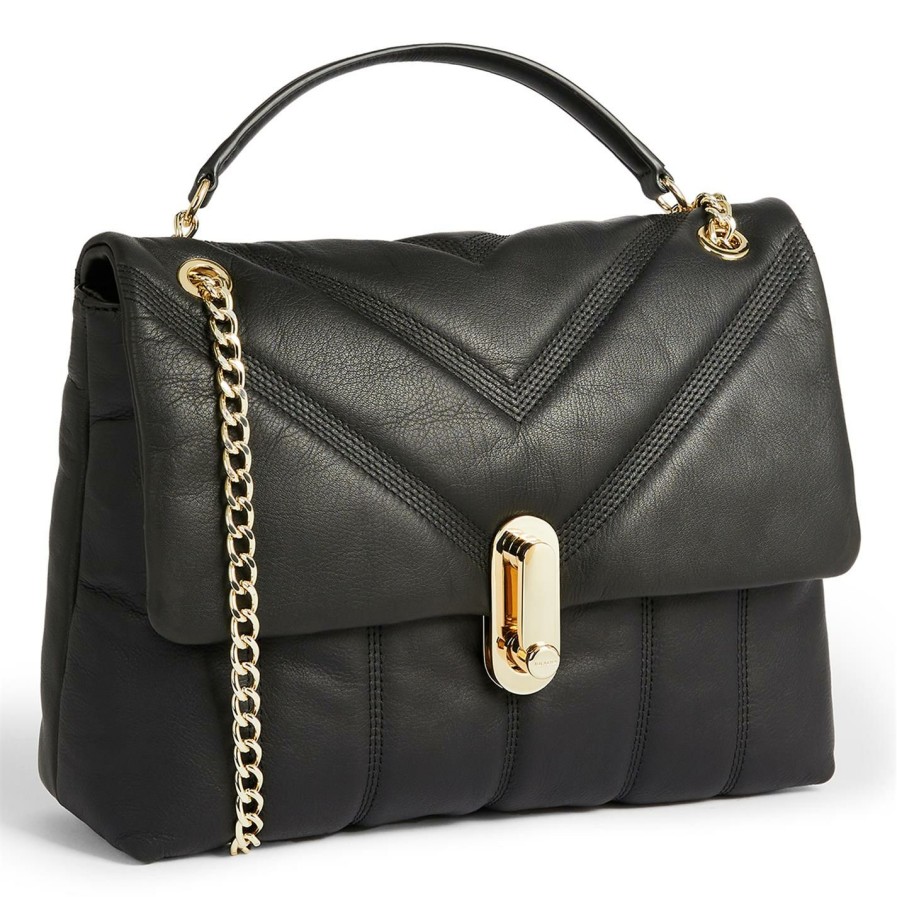 Bags & Luggage Ted Baker | Ted Baker Ted Baker Ayahlin Lock Flap Over Bag For Handbags Colour Black