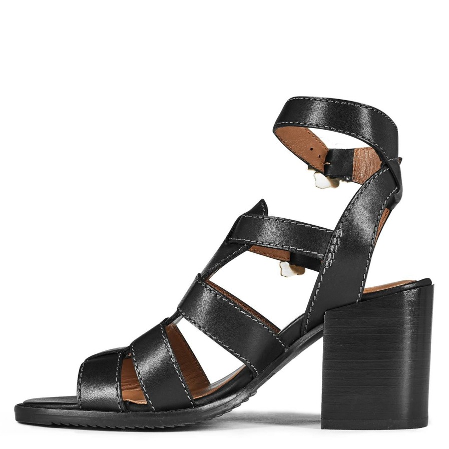 Shoes & Boots Ted Baker | Ted Baker Tabaria Block Sandalstabaria Block Sandals For Heels Colour Black