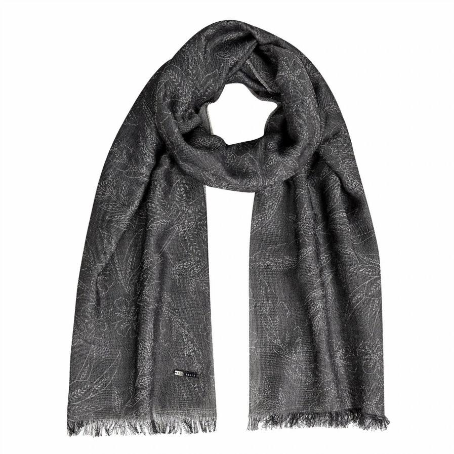 Accessories Ted Baker | Ted Baker Ted Baker Sente Scarf Mens For Men'S Scarves Colour Black