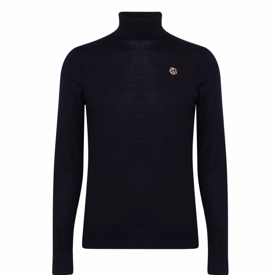 Women Ted Baker | Ted Baker Beckton Rollneck Jumper For Knitwear Colour Navy