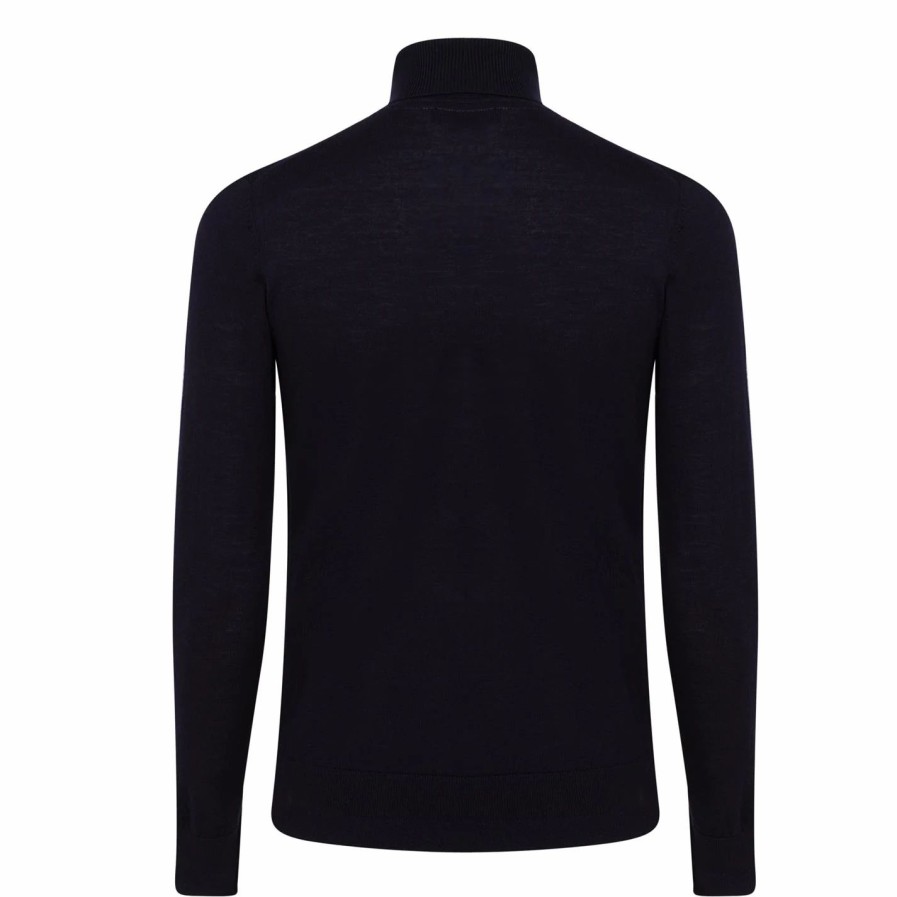 Women Ted Baker | Ted Baker Beckton Rollneck Jumper For Knitwear Colour Navy