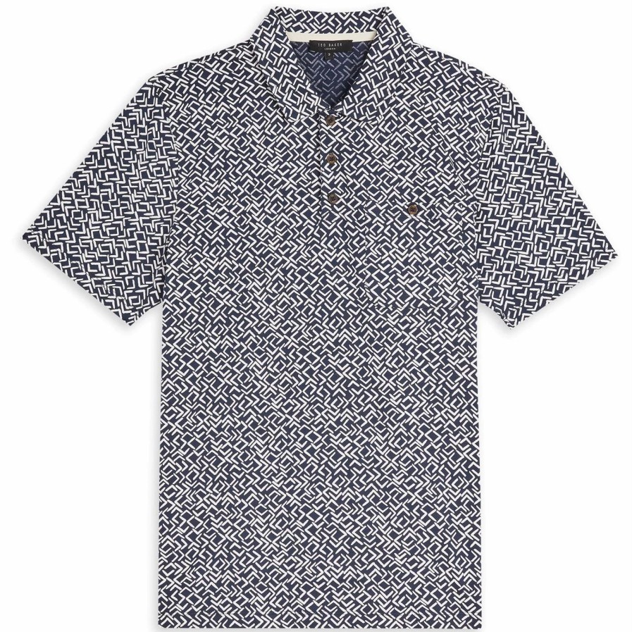 Men Ted Baker | Ted Baker Micsup Polo Shirt For Polo Shirts Colour Navy