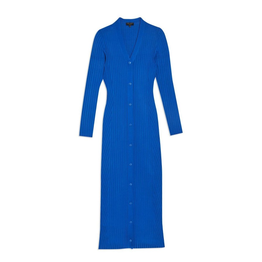 Women Ted Baker | Ted Baker Nardaa Cardigan For Dresses Colour Blue