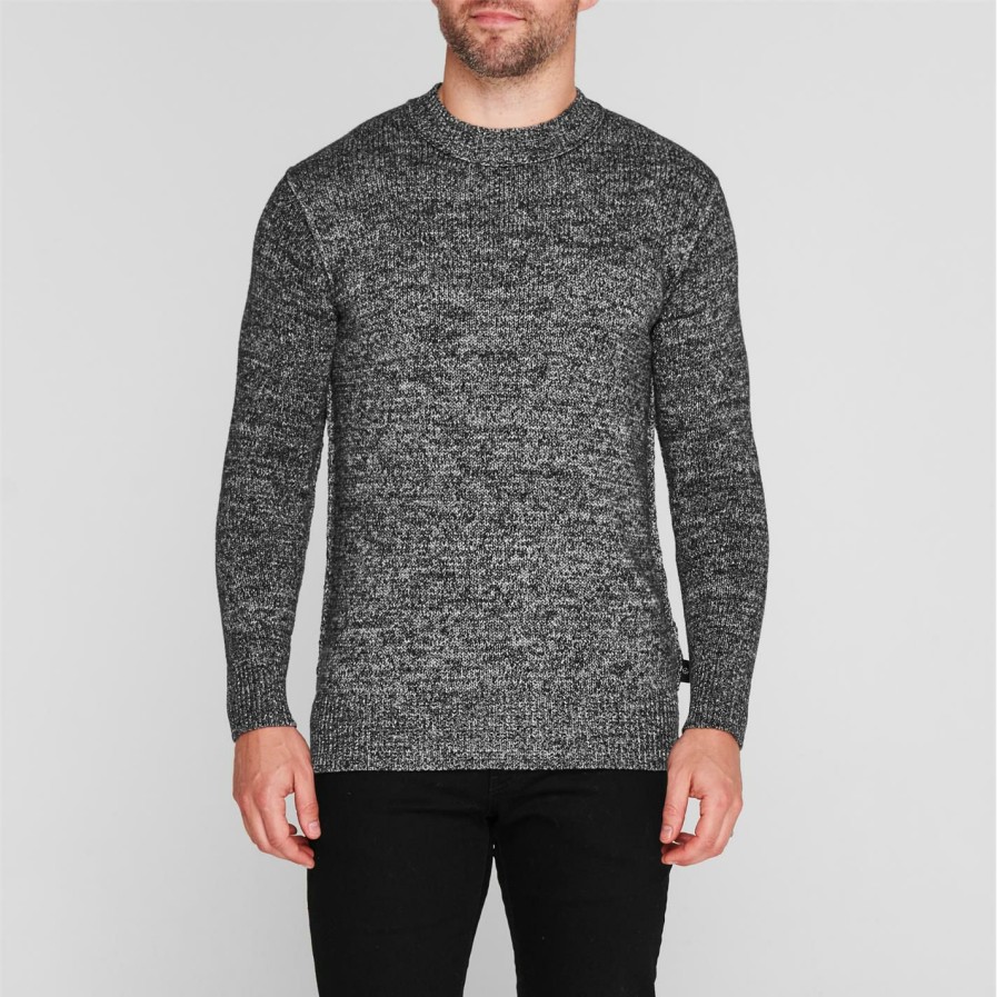 Women Ted Baker | Ted Baker Hexhamm Crewneck Sweater For Knitwear Colour Grey