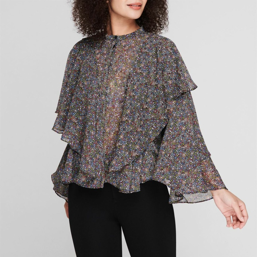 Women Ted Baker | Ted Baker Pinku Blouse For Blouses & Shirts Colour Black