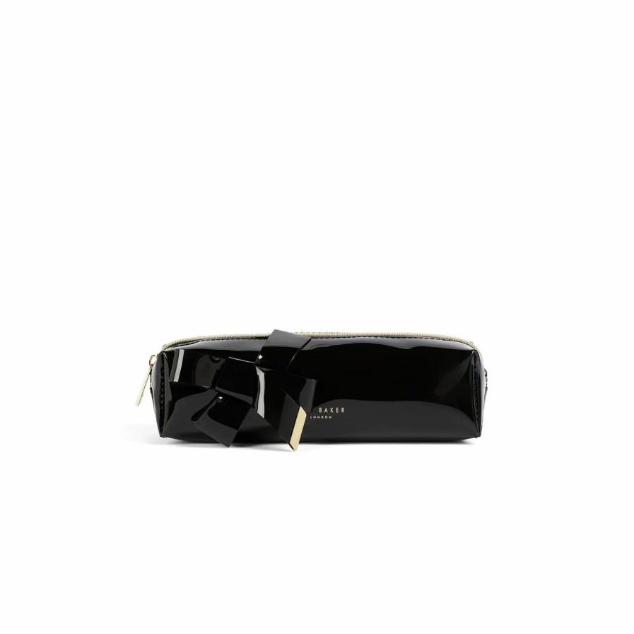 Bags & Luggage Ted Baker | Ted Baker Ted Baker Nikara Brush Cosmetic Bag For Makeup Cases & Washbags Colour Black