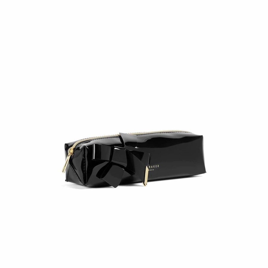 Bags & Luggage Ted Baker | Ted Baker Ted Baker Nikara Brush Cosmetic Bag For Makeup Cases & Washbags Colour Black