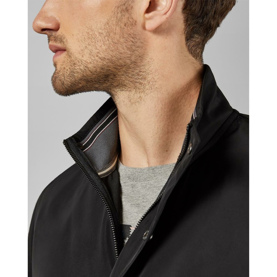 Men Ted Baker | Ted Baker Budpik Jacket For Big & Tall Colour Black