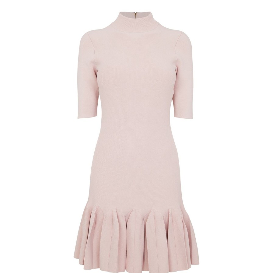 Women Ted Baker | Ted Baker Canddy Dress For Dresses Colour Dusky Pink