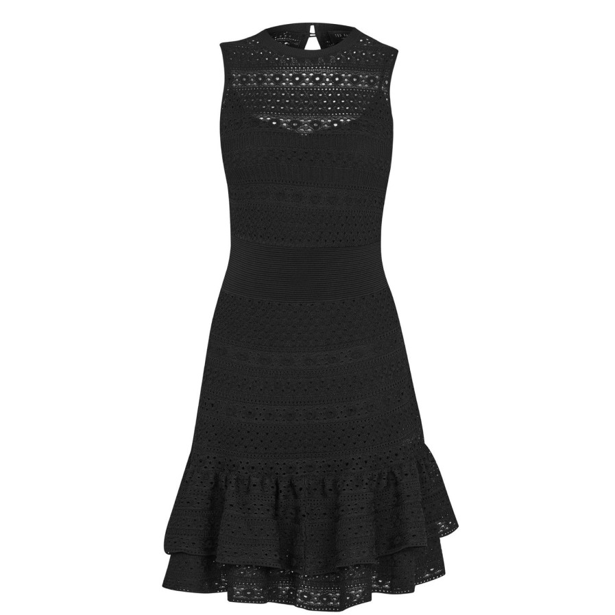 Women Ted Baker | Ted Baker Maleko Dress For Dresses Colour Black