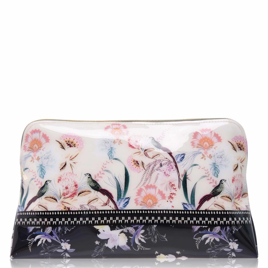 Bags & Luggage Ted Baker | Ted Baker Ted Baker Small Decadence Cosmetic Bag For Makeup Cases & Washbags Colour Natural