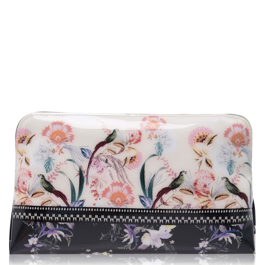 Bags & Luggage Ted Baker | Ted Baker Ted Baker Small Decadence Cosmetic Bag For Makeup Cases & Washbags Colour Natural